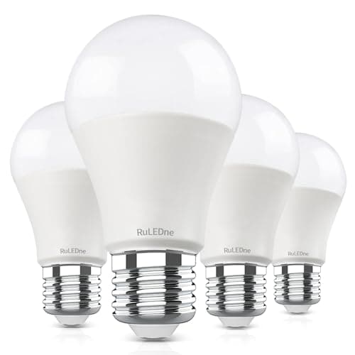 UPWATT LED Light Bulbs, A19 Daylight 6500K Light Bulb, 12W (100 Watt Equivalent) 1200 Lumens, Non-Dimmable, E26 Standard Medium Base Super Bright Lamp for Bathroom Home Lighting 4 Packs