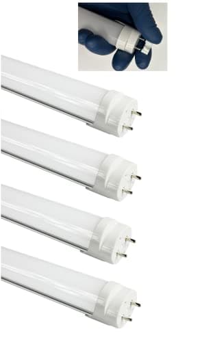 Fulight (4-Pack) Not-a-Plug-and-Play (Type B) & Full Spectrum LED Tube Light - T8 3FT 36-Inch 14W, Cool White 4000K, F25T8 F30T8 F30T12/CW, Double-End Powered, 85-265VAC - 95CRI + Flicker Free