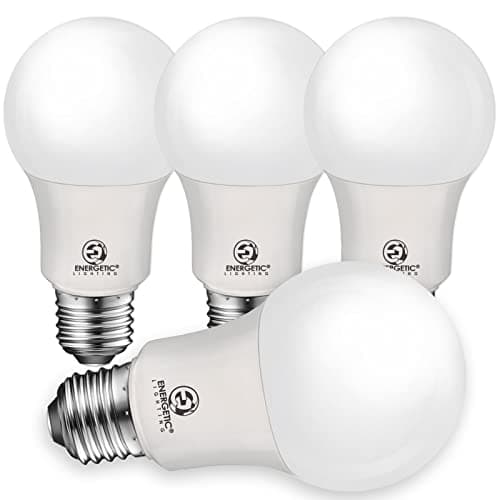 Energetic 75W Equivalent A19 LED Light Bulb, Warm White 3000K, 1200 Lumens, UL Listed, E26 Standard Base, Non-Dimmable LED Light Bulb, 4 Pack