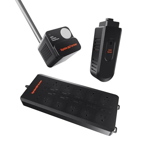 Spider Farmer GGS AC10 Power Strip Kits APP-Based Controls Outlets with GGS 4-in-1 Sensor Pro Kits