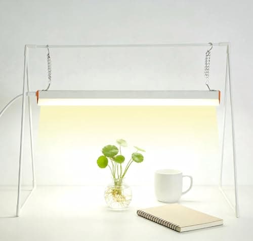PROTOPIA Grow Light Stand, 10W Grow Light kit for Indoor Plants, 2ft Plant Grow Rack, Full Spectrum, Enhanced red Light Good for Flowering, Height Adjustable, Iron Bracket, on and Off Switch