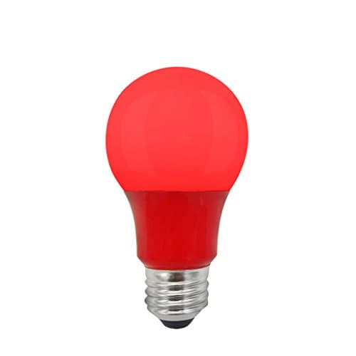 Xtricity LED A19 Colored Light Bulb, 5W, (40W Equivalent), E26 Medium Base, 120V, UL Listed, Red (1 Pack)