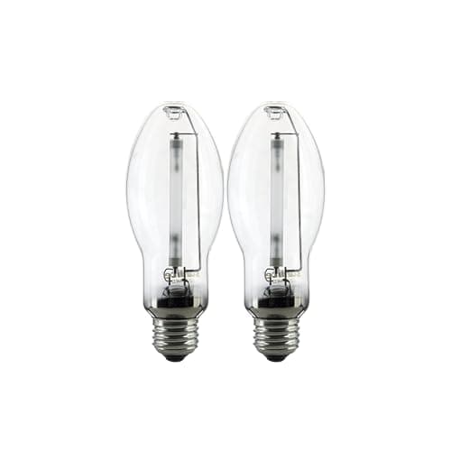 Sunlite LU150/MED High Pressure Sodium Light Bulb, 150 Watts, ED17/MED, Medium Base (E26), ANSI Code S55, 15000 Lumen, 20000 Life Hours, Clear, 2100K, 2 Pack