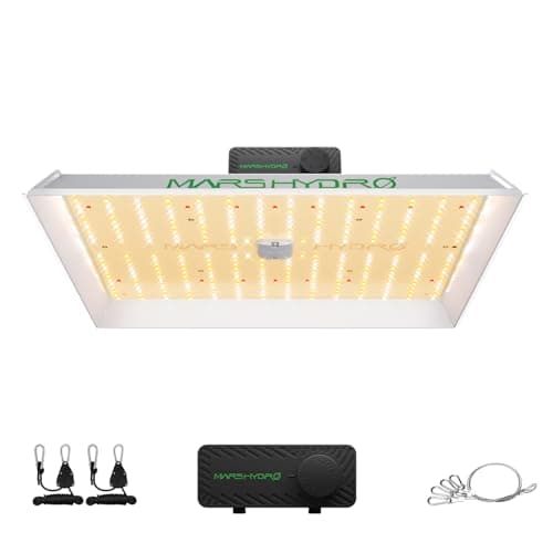 MARS HYDRO TS1000 150W LED Grow Light for Indoor Plants, with Patented Reflector, 5 Levels Dimmable Lights Daisy Chain Full Spectrum Growing Lamps for Seedlings Veg Bloom in 2x2/3x3 Grow Tent