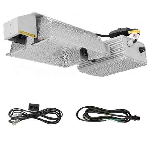 Raylux Grow Light System Kits with Controller Port,1000 Watt DE Double Ended HID Closed Style Reflector with 220V Digital Dimmable Ballast (Close with Controller Port) -Bulb Not Included