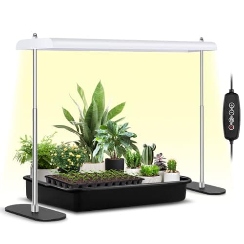 FOXGARDEN Grow Light Stand, Advanced LED Plant Growth Lighting with 4/8/12H Timer, 6 Dimming Options, and Adjustable Height - Optimal for Indoor Plants in Seedlings, Vegetative, and Flowering Phases