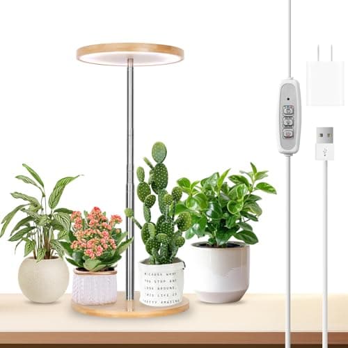 Bamboo LED Grow Light Garden