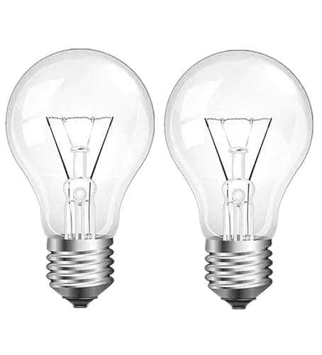 Hoimuv 75 Watt Incandescent Light Bulbs, A19 75 WATT Incandescent Bulb Shatter Resistant Rough Service Light Bulb 75 WATTS A19 Shape (2)