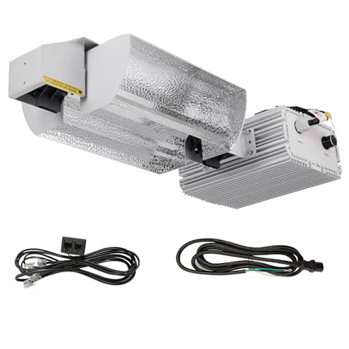 Raylux Grow Light System Kits with Controller Port,1000 Watt DE Double Ended HID,Open Style Reflector with 220V Digital Dimmable Ballast - Bulb Not Included