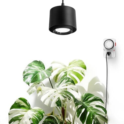 Barrina TR40 Hanging Grow Lights for Indoor Plants, 40W 5000K Full Spectrum, Adjustable Beam Angle (15°-60°), High PPFD, Spotlight Grow light with Timer for Indoor Growing, Large Tall Plant, Flowers ﻿
