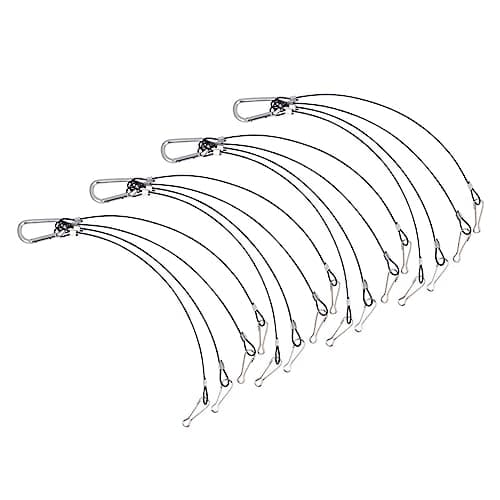 SEWOART Grow Light Hanging Rope 4pcs Plant Hooks Hydroponics Hanging Kit Thick Wire Kit