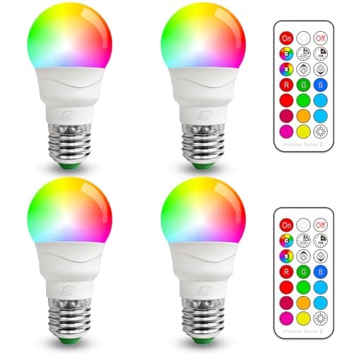 Linkind Smart Light Bulbs, Smart Bulb That Work with Alexa & Google Home, LED Light Bulbs Color Changing, 104 Preset Scene, Music Sync, A19 E26 2.4GHz RGBTW WiFi Bluetooth Light Bulb 60W, 800LM, 4Pack