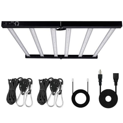 BQHY 720W LED Lights, Full Spectrum Grow Light, Daisy Chain Plant Bar Style Grow Light Foldable & Dimmable for Growing Commercial Hydroponic Growing Lamp 5x5ft Core Coverage (ZWD-DT-720)