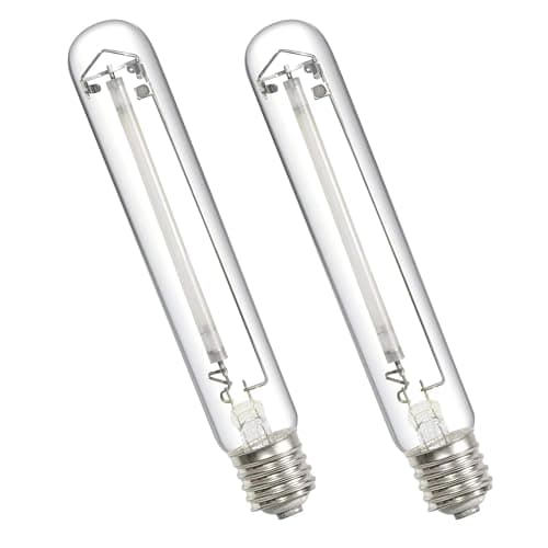 iPower 600W HPS Grow Light Bulb Lamp for Plants Growth, Pressure Sodium Bulb Lamp with High PAR Enhanced Red and Orange Spectrums, CCT 2100K, 2 Pack