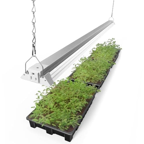 Barrina TX72 4FT Grow Lights for Seed Starting, 72W(500W Equivalent), High PPFD, Full Spectrum with 660nm Red LEDs, Linkable, Hanging Grow Lights for Indoor Plants with On/Off Switch, Veg, 1 Pack