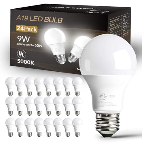dalattin 24 Pack LED Bulbs Daylight White 5000K