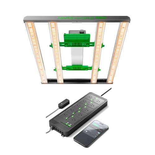 MARS HYDRO FC-E3000 300Watt LED Grow Light 3X3ft Full Spectrum Grow Light Bar and iHub-Pro, 10AC Power Strip Kit, 10-Outlet All-in-One Smart Grow Room Hub