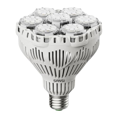 SANSI 45W 6000 Lumens Brightest LED Light Bulb, BR30 400W Equivalent 5000K Daylight E26 to E39, Super Bright Bulb Non-Dimmable, 22-Year Lifetime Energy Saving for Home Workshop