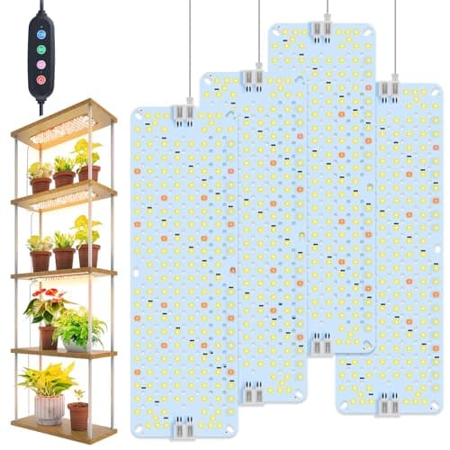 4-Pack Panel Grow Lights for Indoor Plants, FECiDA 2026 LED Plant Grow Light