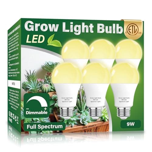 Wiyifada 6 Pack Full Spectrum Grow Light Bulbs