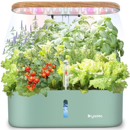 Hydroponics Growing System Indoor Garden: 12 Pods Herb Garden Kit Indoor with LED Grow Light Plant Germination Kit Aeroponic Healthy Fresh Herbs Vegetables Hydroponic Planter for Home Kitchen Office