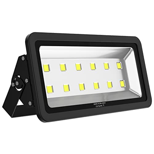 SOUTHLEVY 600W Outdoor LED Flood Light, 60000LM Super Bright, 110-285V, IP66 Waterproof, 6000K Daylight White Security Lights,Lighting for Playground Yard Stadium Lawn Ball Park
