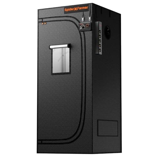 Spider Farmer 2.3x2.3 Grow Tent 2025 New, 28"x28"x63", with Hook for Controller and Power Strip, View Window, 1680D Thicken Mylar Canvas for Indoor Hydroponic Growing for SF1000, SE1500, G1500