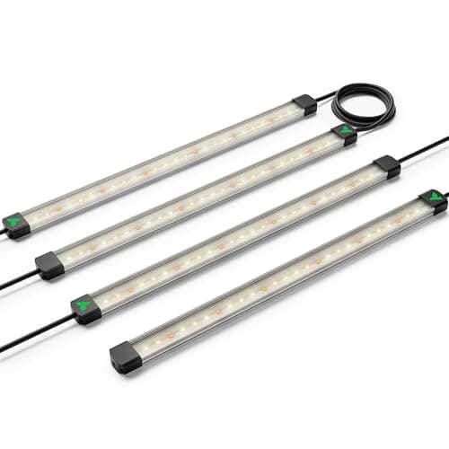 VIVOSUN Lumaray LED Grow Light Bars 16”(4-Bar), Full Spectrum Side Lighting with 60% Red Light up to 25% Yields for Grow Tents, Greenhouses, Magnet Reliability Upgraded, SGS Compatible