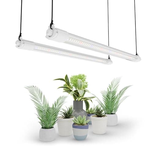 Kullsinss Grow Lights for Indoor Plants, Full Spectrum Plant Lights for Indoor Growing with 6/12/16H Timer, 3 Color Modes, 5 Brightness, 10"-65" Height Adjustable Wood Grain Plant Growing Lamp