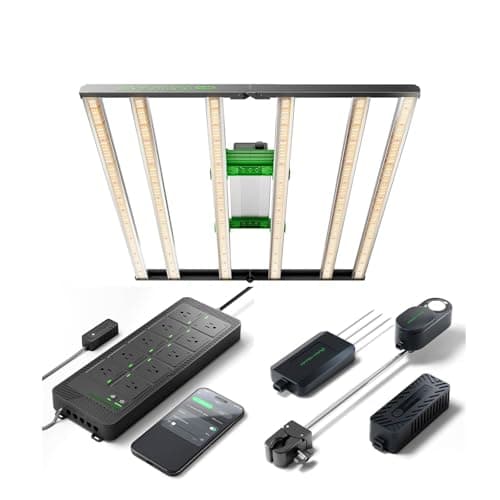 MARS HYDRO FC4800 Samsung LM301H EVO Bar LED Grow Light 4x4 and iHub-Pro and Smart Sensor Kit: PPFD, CO₂, and Soil Sensors