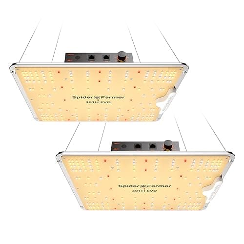 SPIDER FARMER SF1000-2Pack, Samsung LM301H EVO Led Grow Light, Full Spectrum Plant Light, Dimmable & High Efficiency & Deeper Penetration Lamps for Seed Starting Vegetables Bloom in 2x4 Grow Tent
