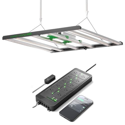 2025 MARS HYDRO FC4800 EVO Bar LED Grow Light 4x4 480W Full-Spectrum and iHub-Pro Smart 10AC Power Strip Kit 10-Outlet All-in-One Grow Room Hub