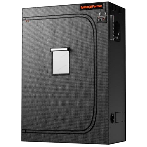 Spider Farmer 4.6x2.3 Grow Tent 2025 New, 55"x28"x80", with Hook for Controller and Power Strip, Enlarged View Window, 1680D Thicken Mylar Canvas for Indoor Hydroponic Growing SF2000, SE4500, G4500