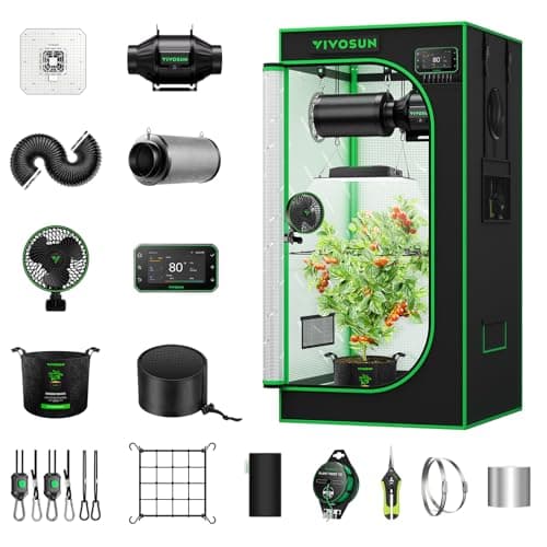 VIVOSUN Smart Pro Grow Tent Kit, 2 × 2ft 1-Plant Kit
